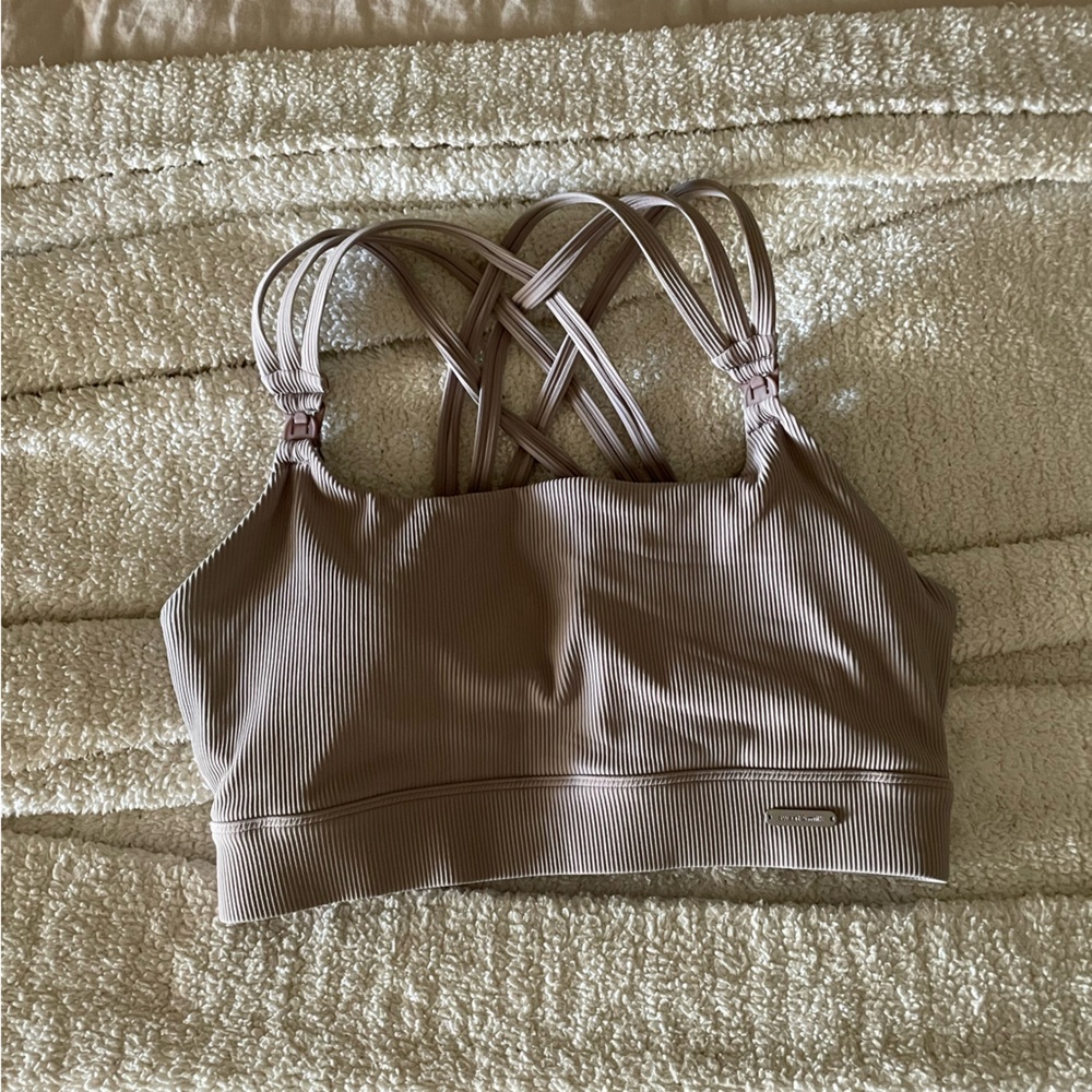 Sweat & Milk Beige Chloe Nursing Sports Bra